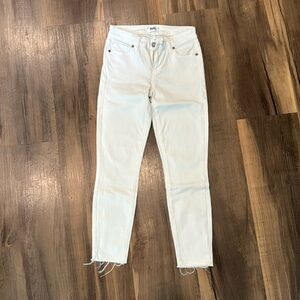 Paige white denim skinny jeans